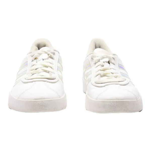 ADIDAS Low Top Trainers White Leather Womens UK 3.5