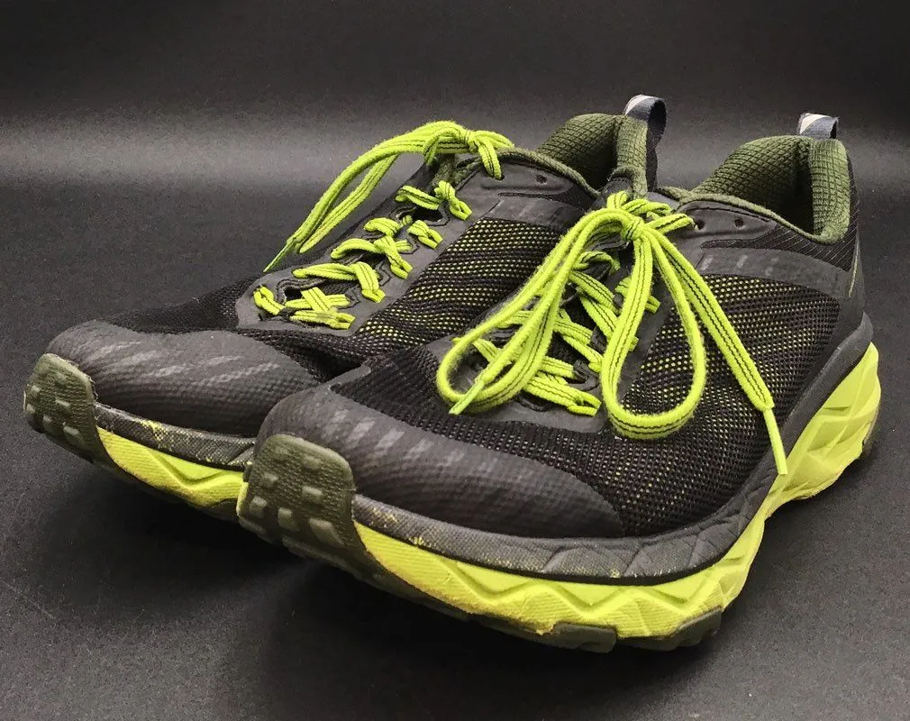 Hoka One One Men's Challenger ATR 5 1104093 Black Green Running Shoes - Size 9.5