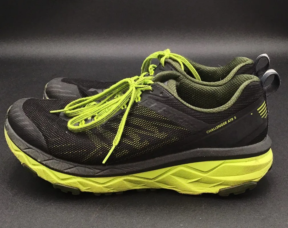 Hoka One One Men's Challenger ATR 5 1104093 Black Green Running Shoes - Size 9.5