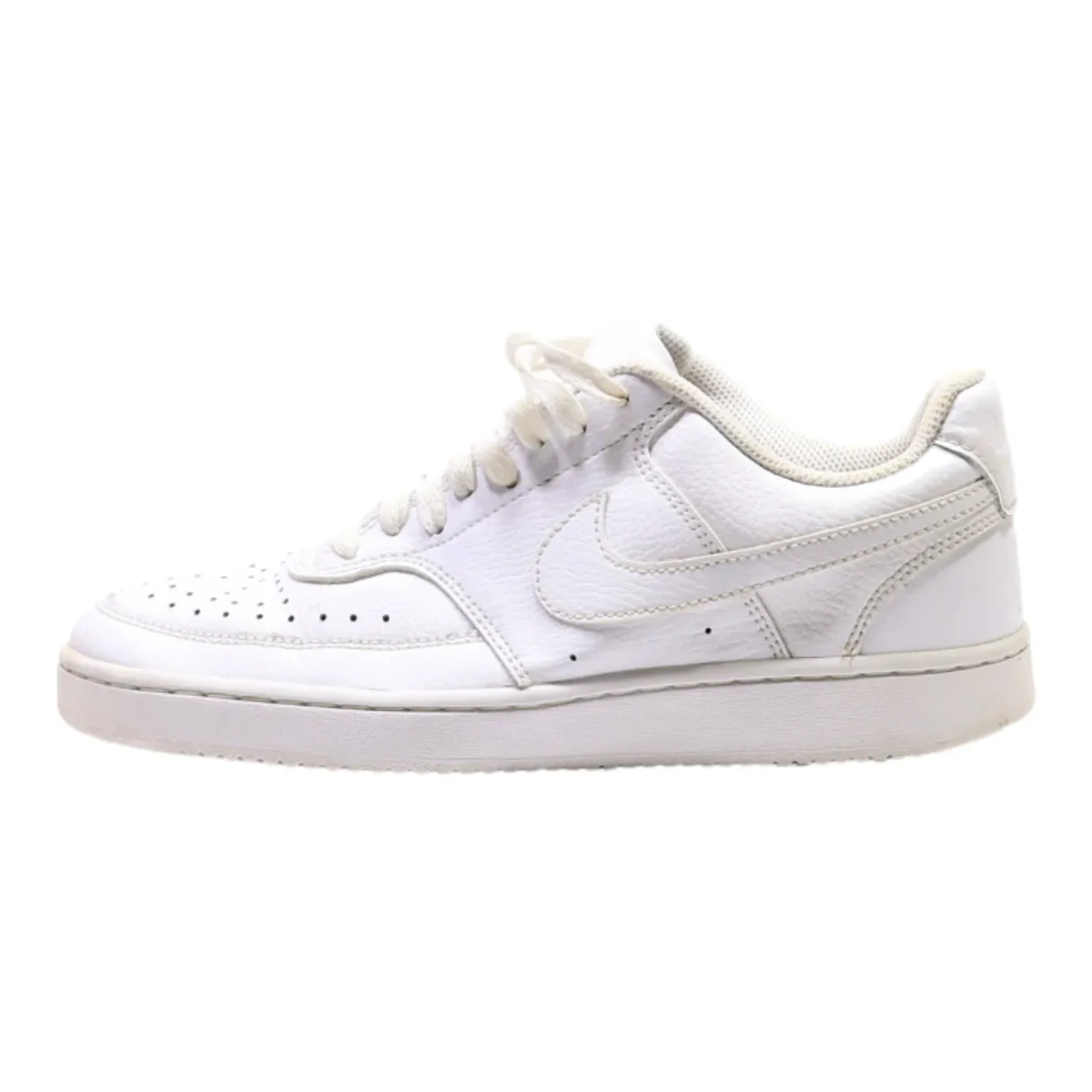 NIKE Court Vision 2019 Sneaker Trainers White Leather Womens UK 5.5