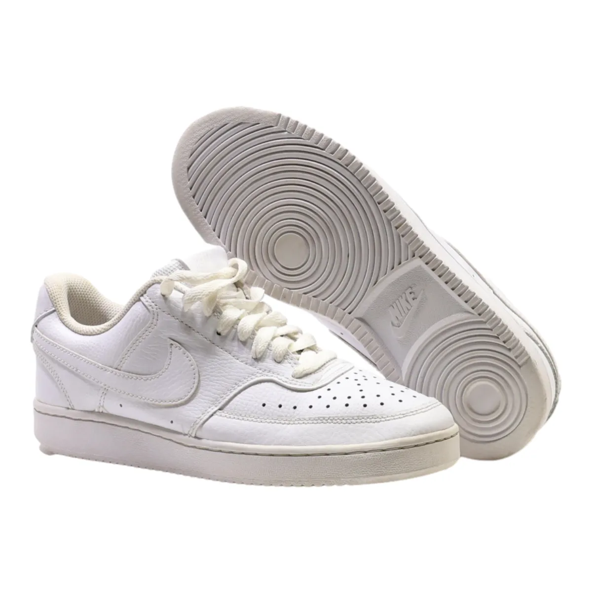 NIKE Court Vision 2019 Sneaker Trainers White Leather Womens UK 5.5