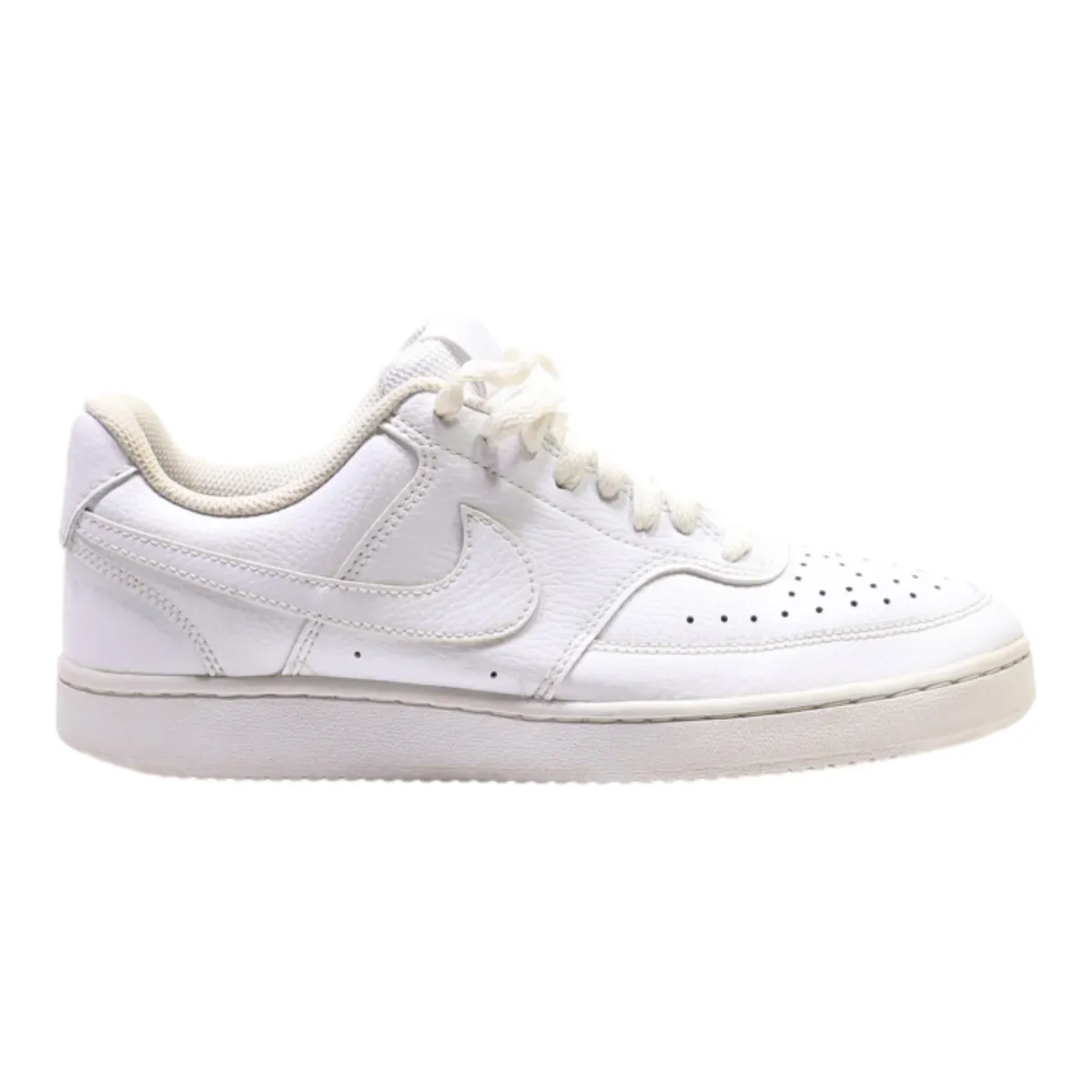 NIKE Court Vision 2019 Sneaker Trainers White Leather Womens UK 5.5