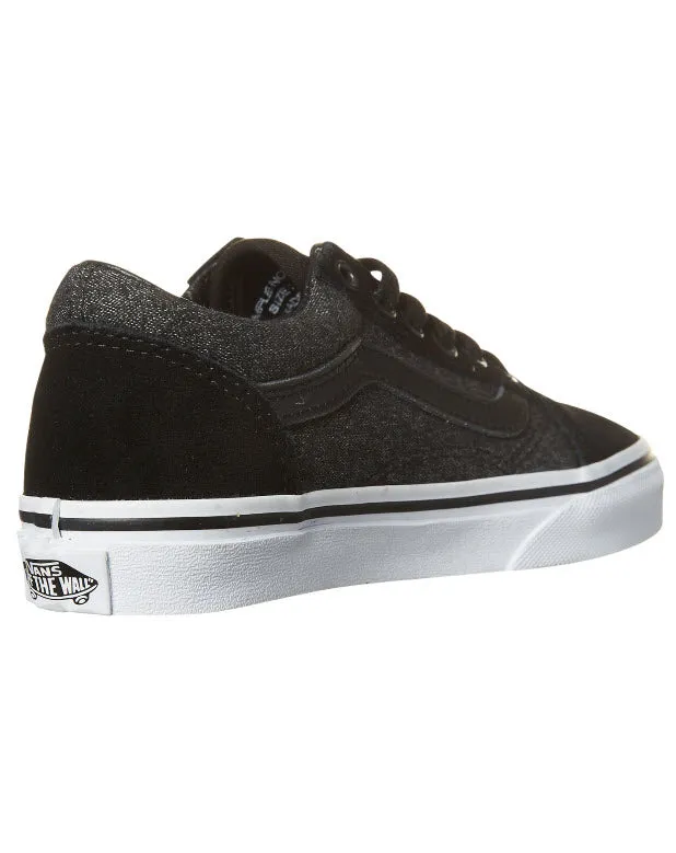 Vans Kids Old Skool Suede Black Grey Shoe VN0A38HBOSN