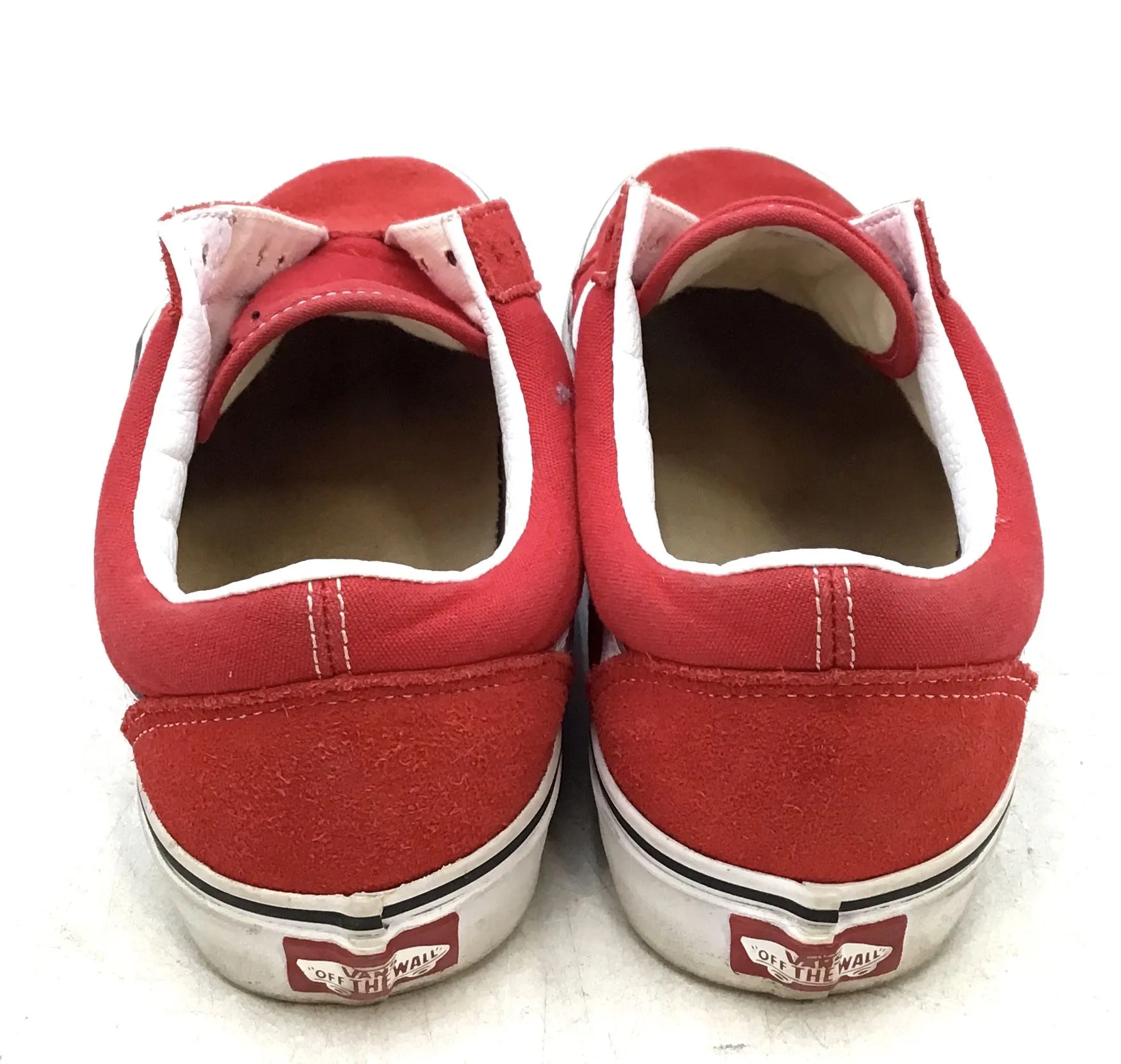 Vans Women's Old Skool 751505 Red Low-Top Athletic Shoes - Size 9