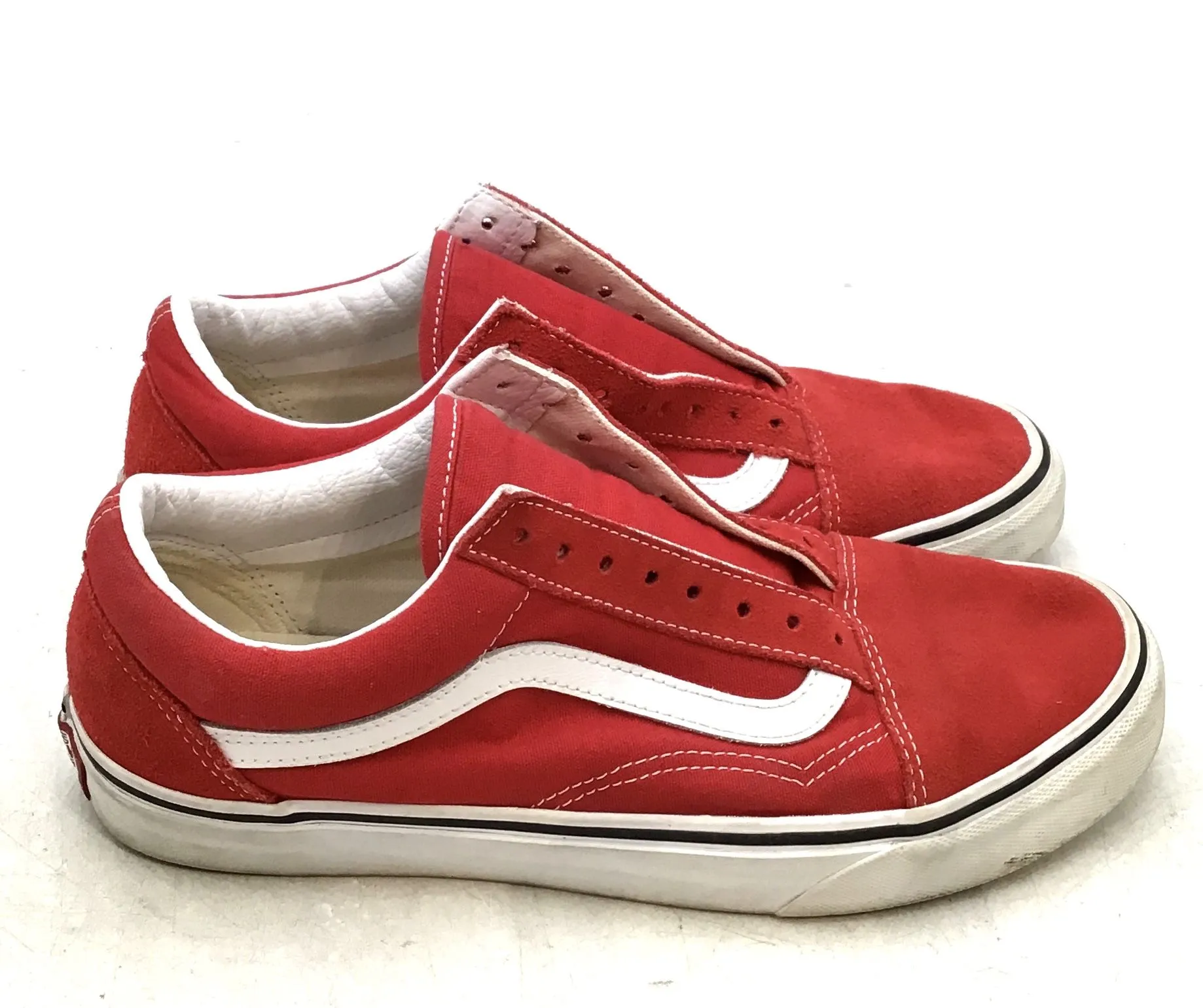 Vans Women's Old Skool 751505 Red Low-Top Athletic Shoes - Size 9