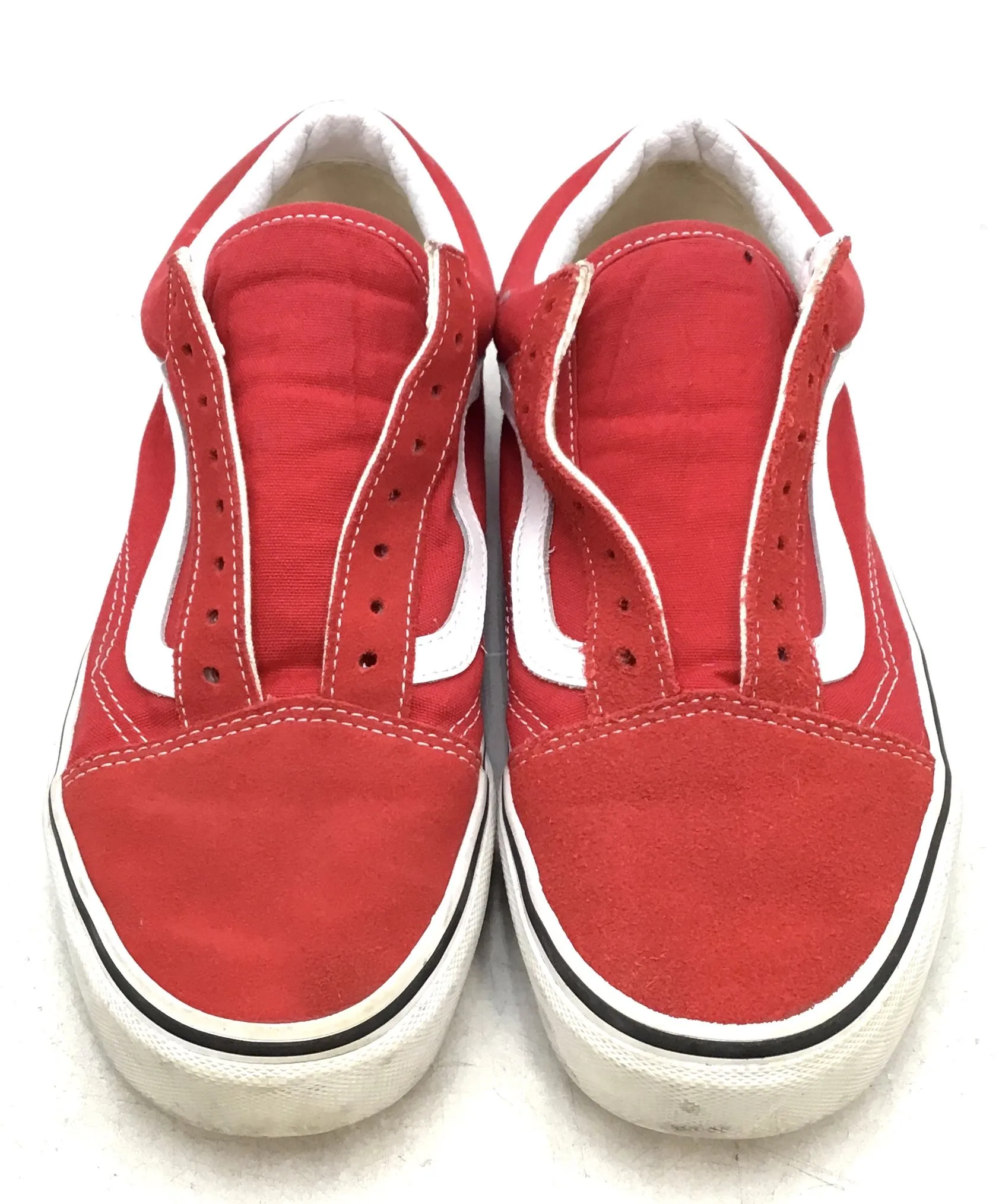 Vans Women's Old Skool 751505 Red Low-Top Athletic Shoes - Size 9