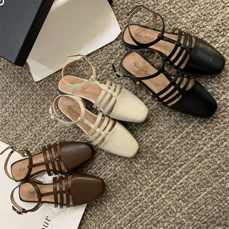 Vintage Fairy Tale Braided Roman Flat Shoes