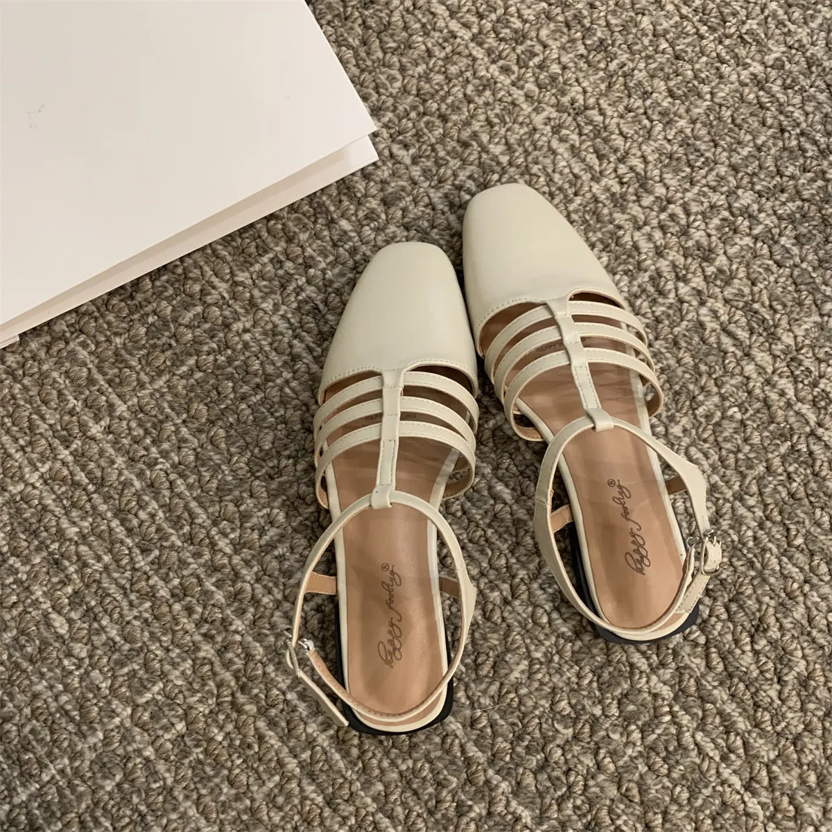 Vintage Fairy Tale Braided Roman Flat Shoes
