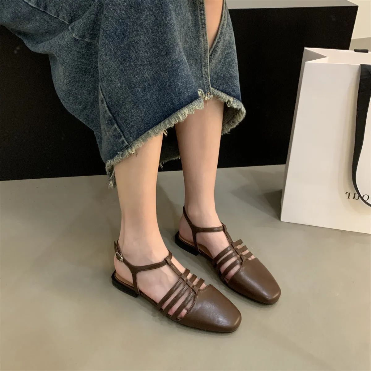 Vintage Fairy Tale Braided Roman Flat Shoes